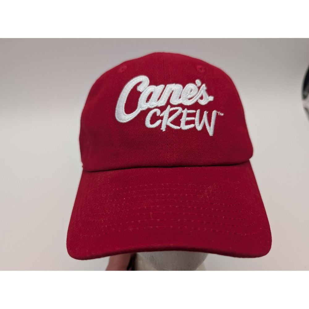 Raising Canes Chicken Fingers Hat Red Canes Crew One Love Baseball Cap Strapback